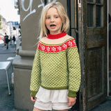 Opskrift på Blome Genser Junior, 4 farver