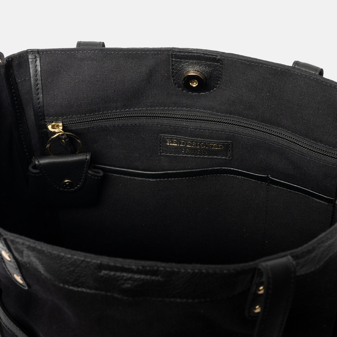 PROJECT 21, stor shopper i canvas, black