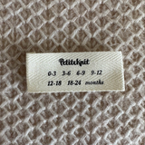 Label, babystørrelser