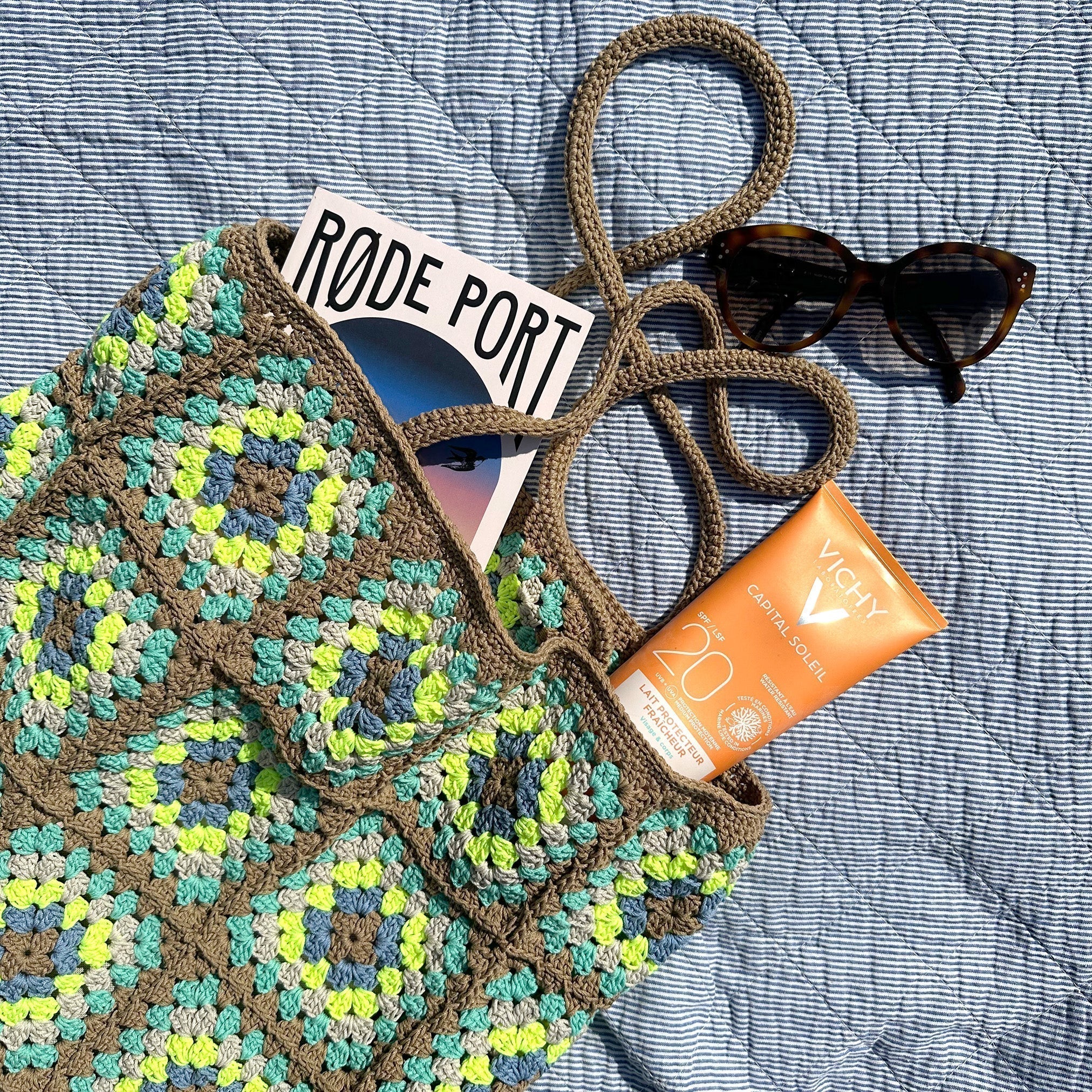 DIY: Totebag i oldemorfirkanter
