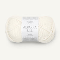 Alpakka Ull hvid [1002]