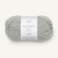 Alpakka Ull grå melange [1042]