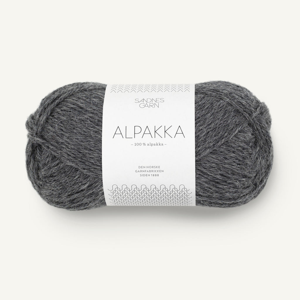 Alpakka mørk grå melange [1053]