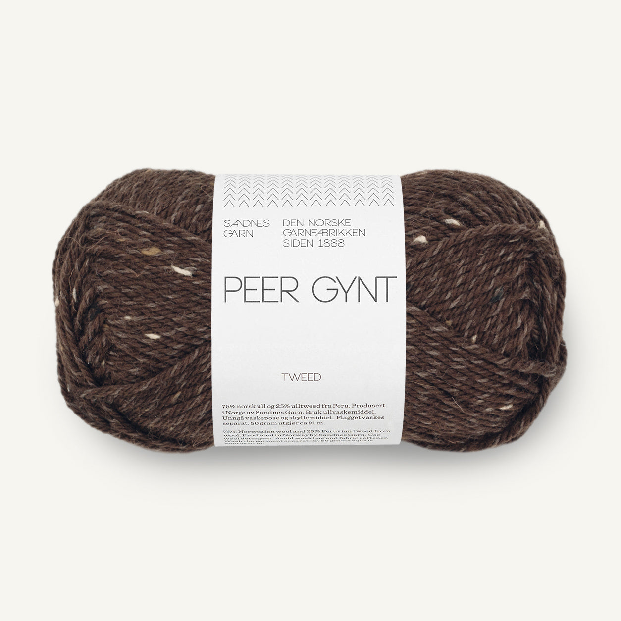 Peer Gynt mørk brun / natur tweed [3085]