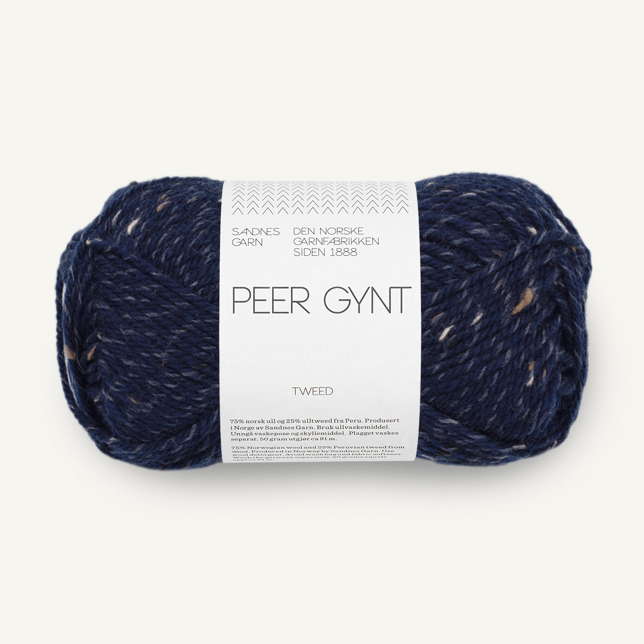 Peer Gynt marine / natur tweed [5585]