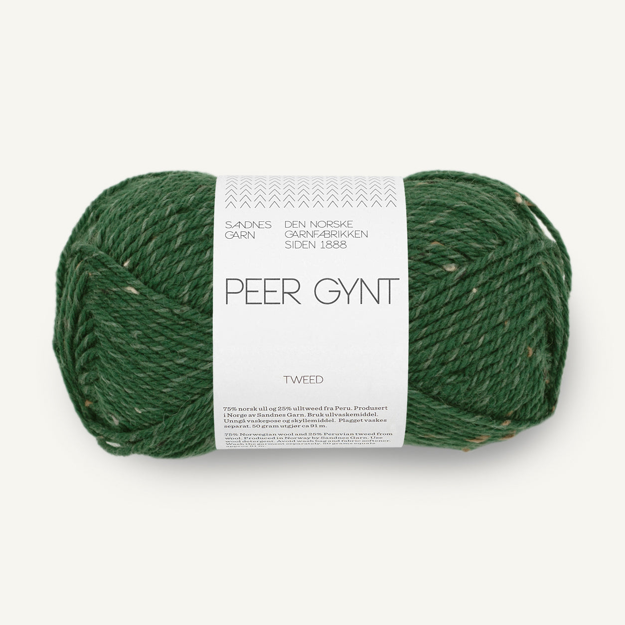 Peer Gynt skovgrøn / natur tweed [8085]