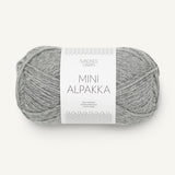 Mini Alpakka grå melange [1042]