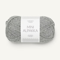 Mini Alpakka grå melange [1042]