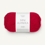 Mini Alpakka rød [4219]