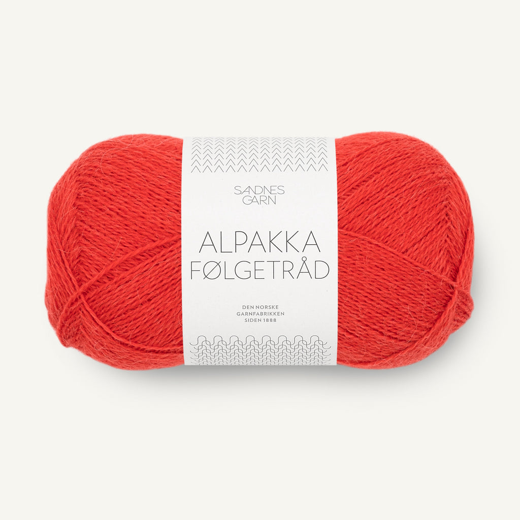Alpakka Følgetråd scarlet red [4018]