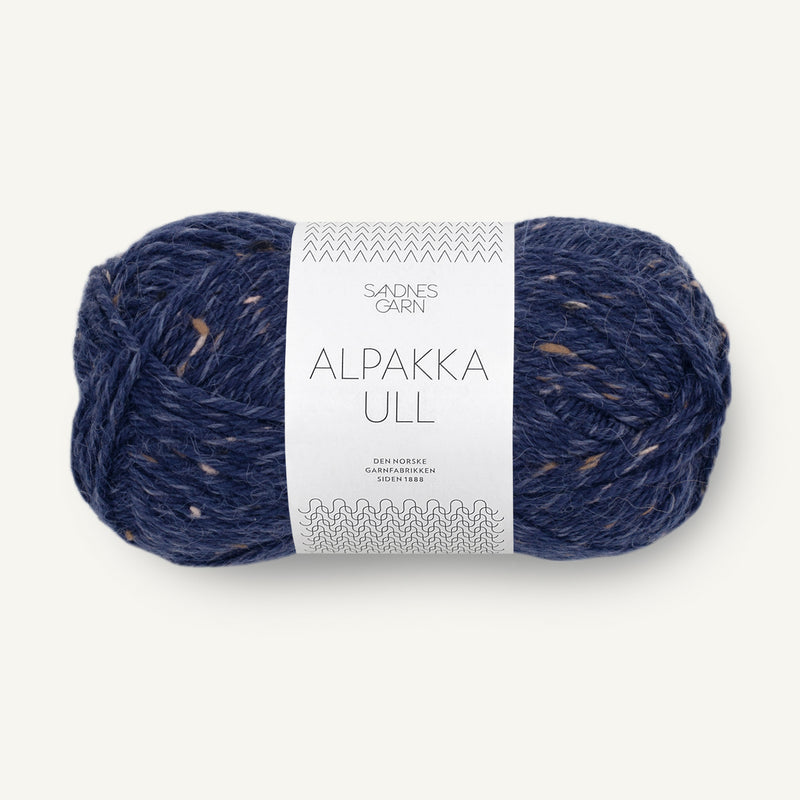 Alpakka Ull marine tweed [5585]