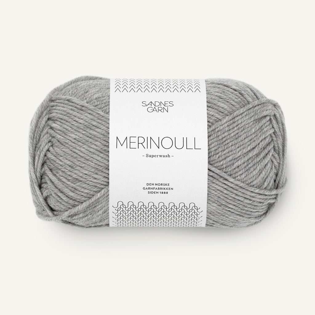 Merinoull grå melange [1042]