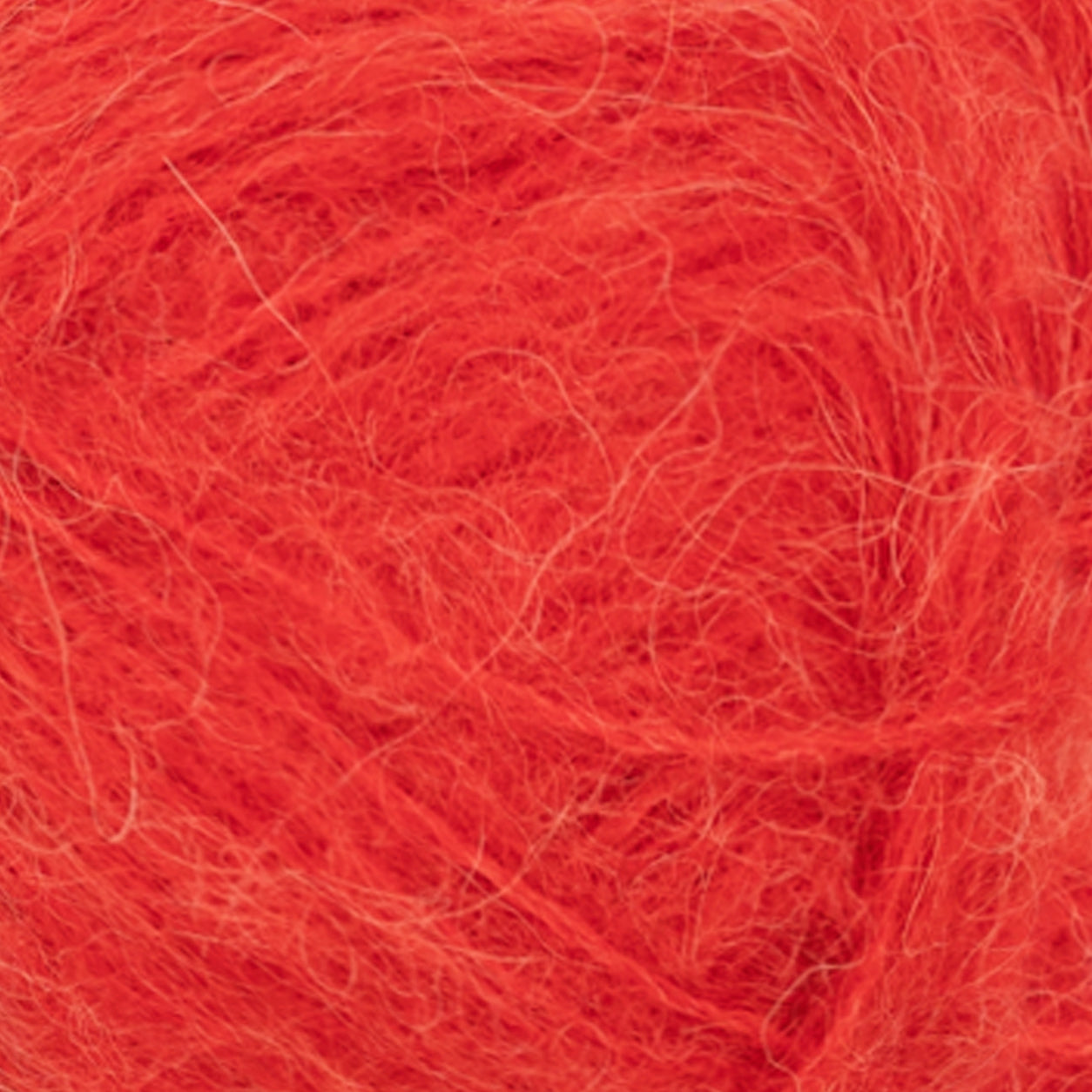 Børstet Alpakka scarlet red [4018]