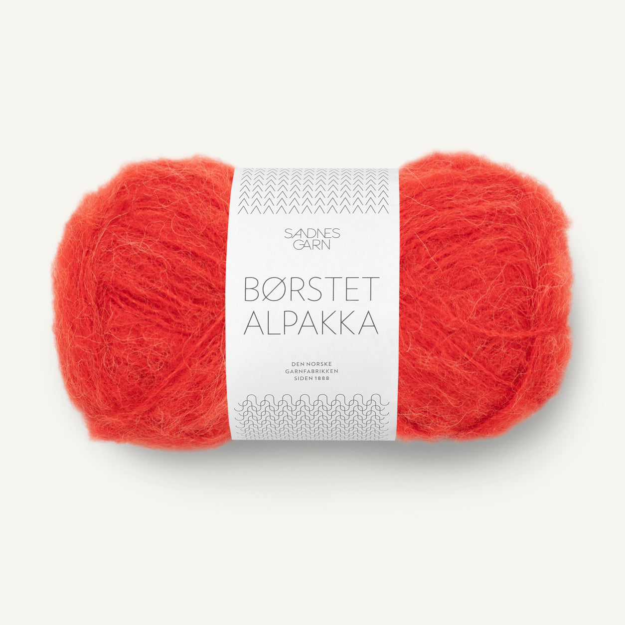 Børstet Alpakka scarlet red [4018]