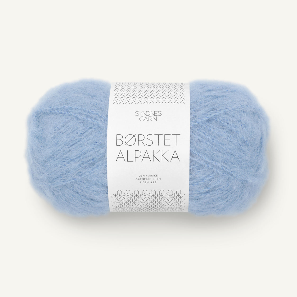 Børstet Alpakka lys blå [6003]