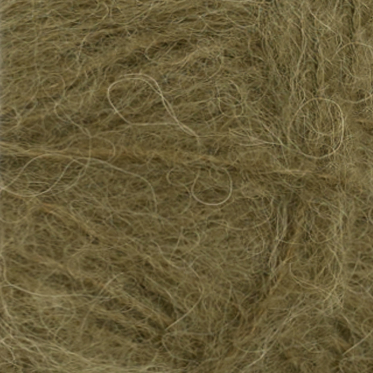 Børstet Alpakka dark olive [9873]