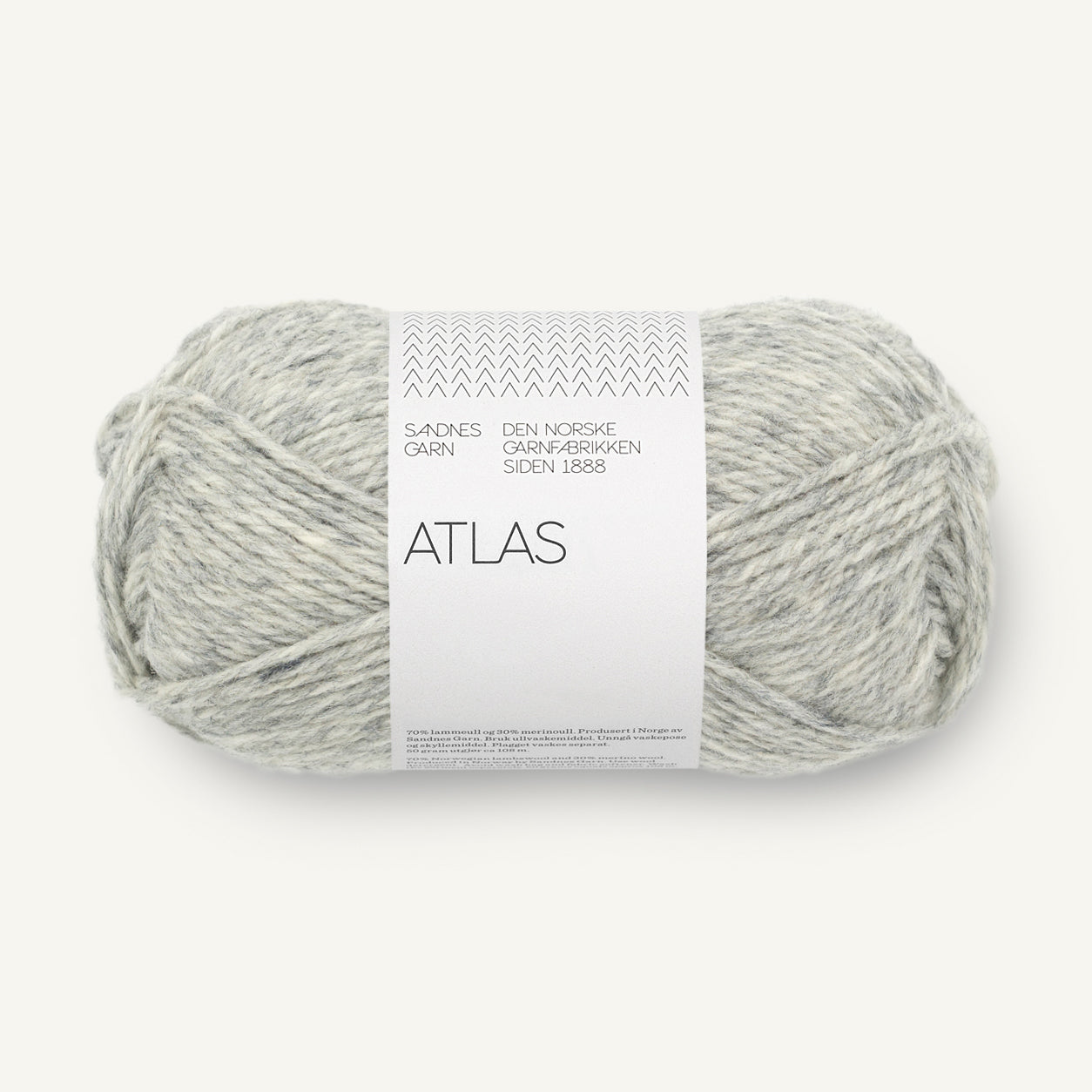 Atlas lys grå melange [1032]