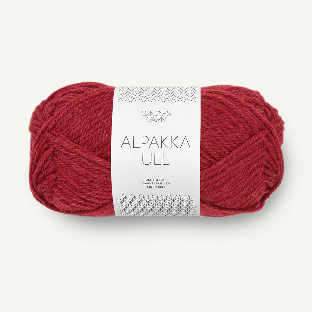 Alpakka Ull dyb rød [4236]