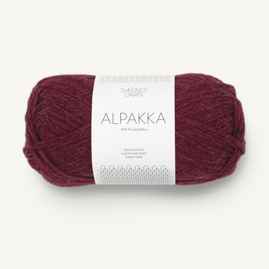Alpakka vinrød [4554]