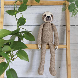 Knitted animal toys