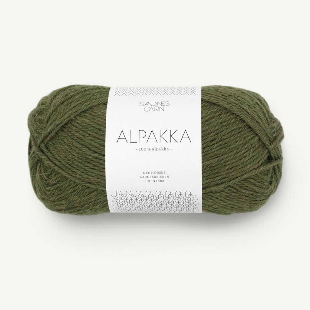Alpakka mosegrøn  [9573]