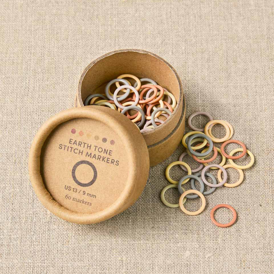 Cocoknits Colored Ring Stitch Markers, large - earth tone