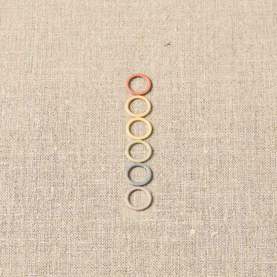 Cocoknits Colored Ring Stitch Markers, large - earth tone