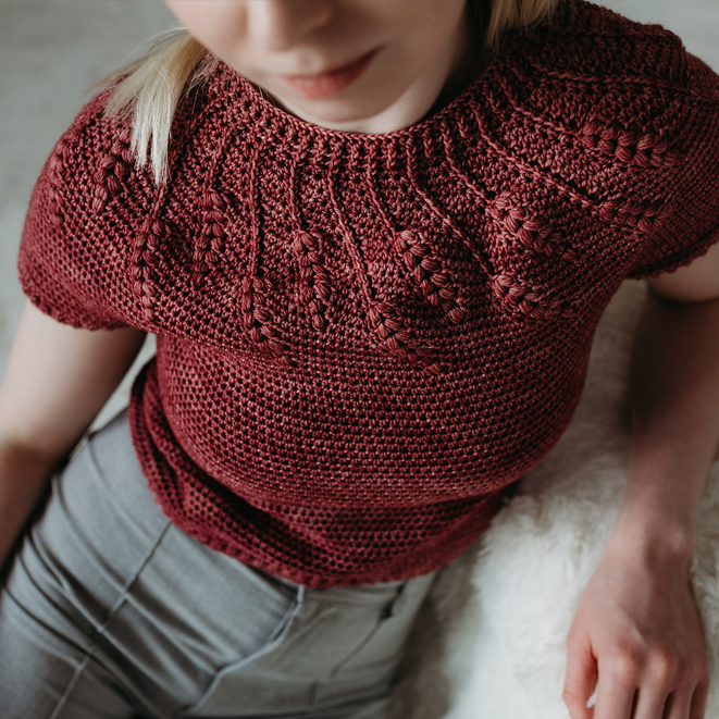 Crochet sweaters with a textured twist
