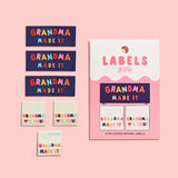 Labels, Grandma made it - 6 stk