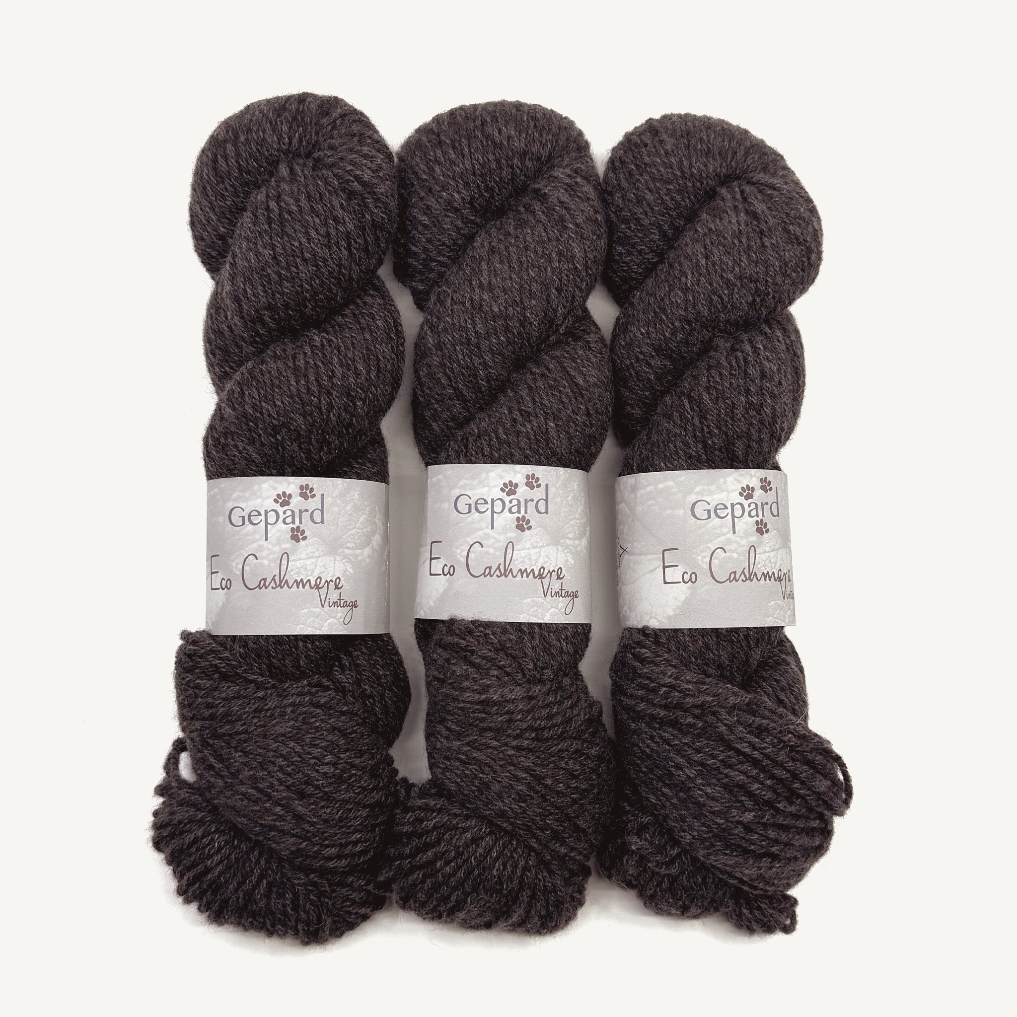 Eco Cashmere Vintage dark brown & nougat [186]