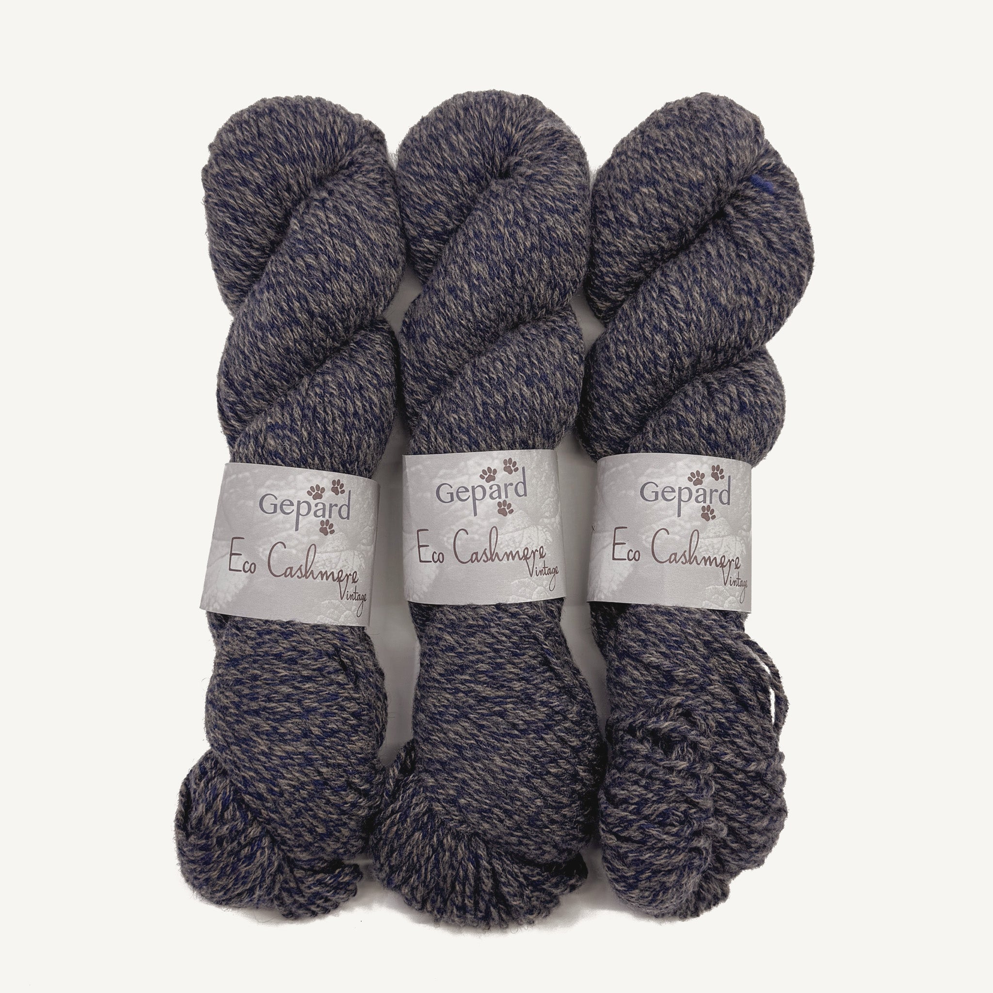 Eco Cashmere Vintage blue & beige [776]
