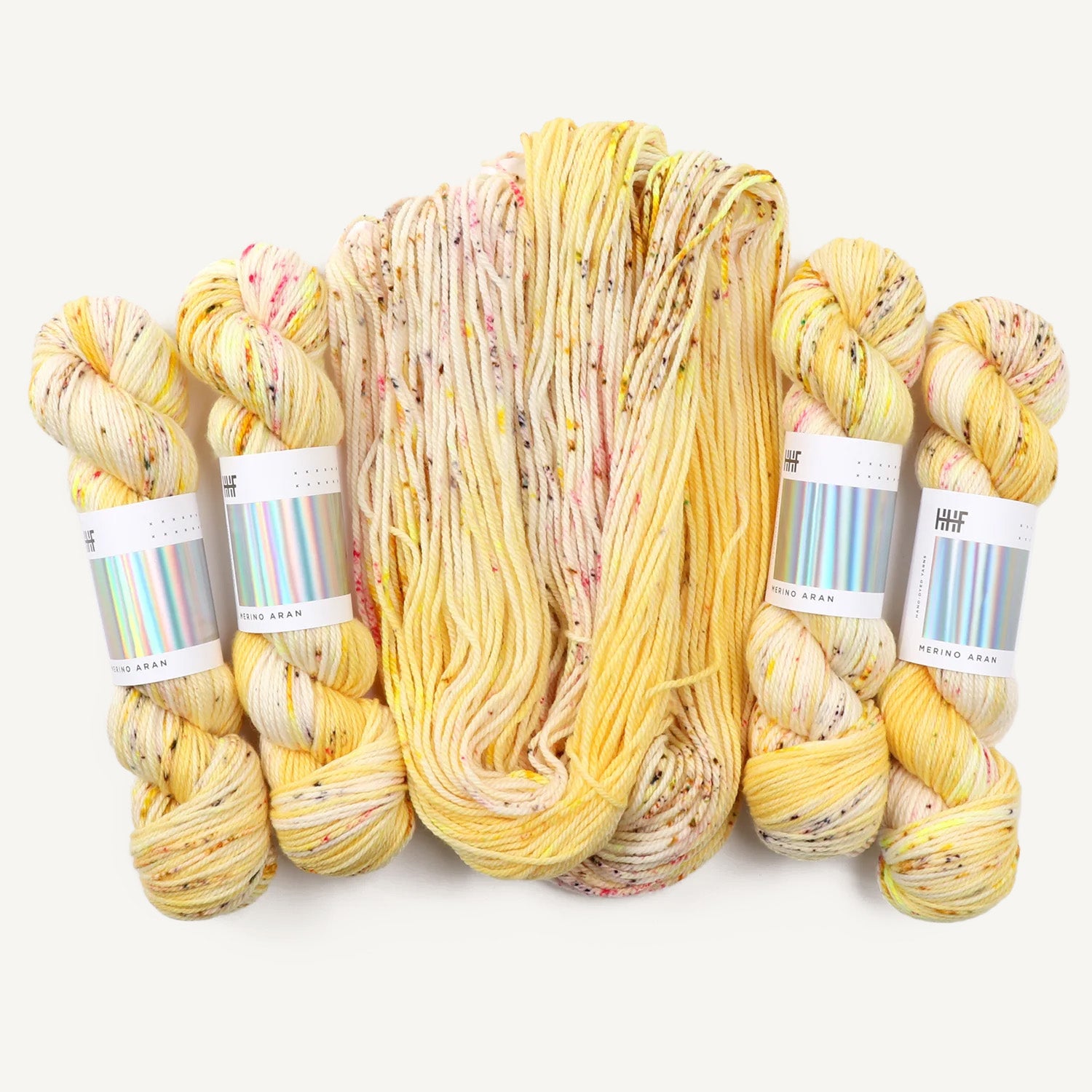 Hedgehog Merino Aran mellow yellow