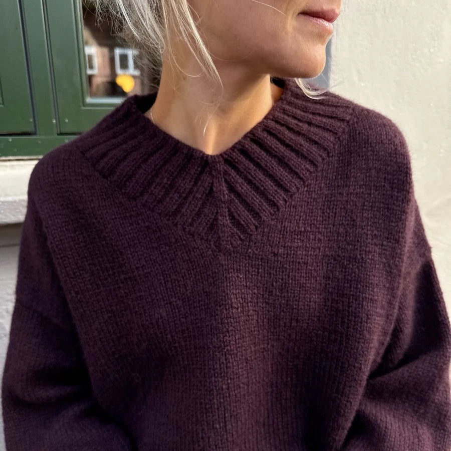 Opskrift på Hannah Sweater V-neck