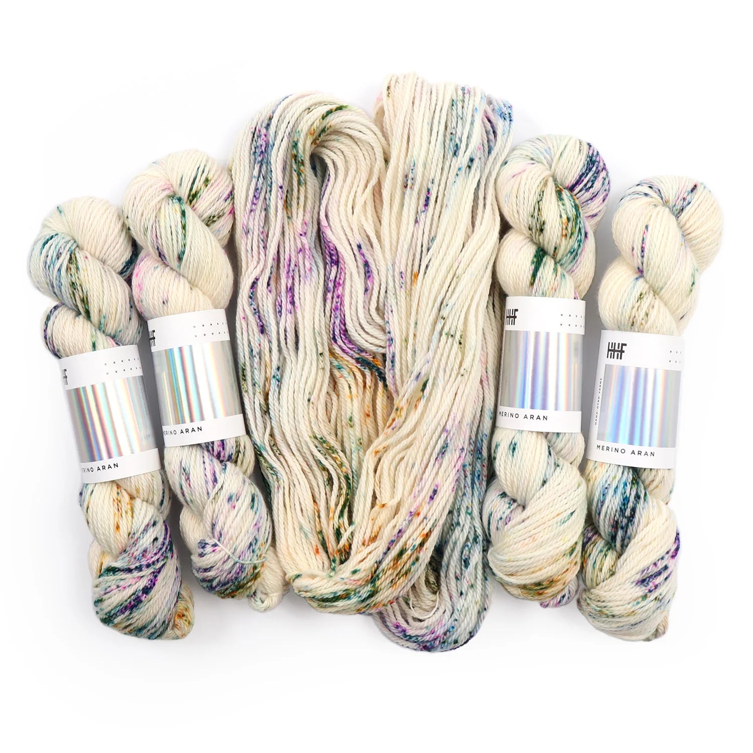 Hedgehog Merino DK pressed flowers