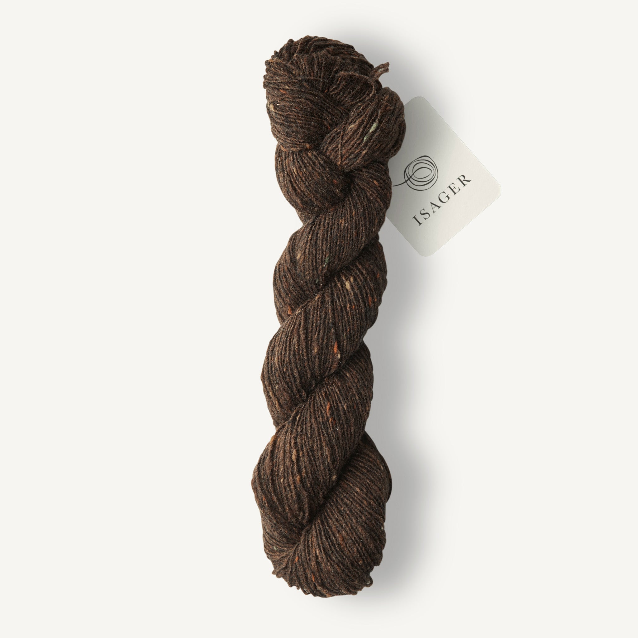 Isager Tweed chocolate