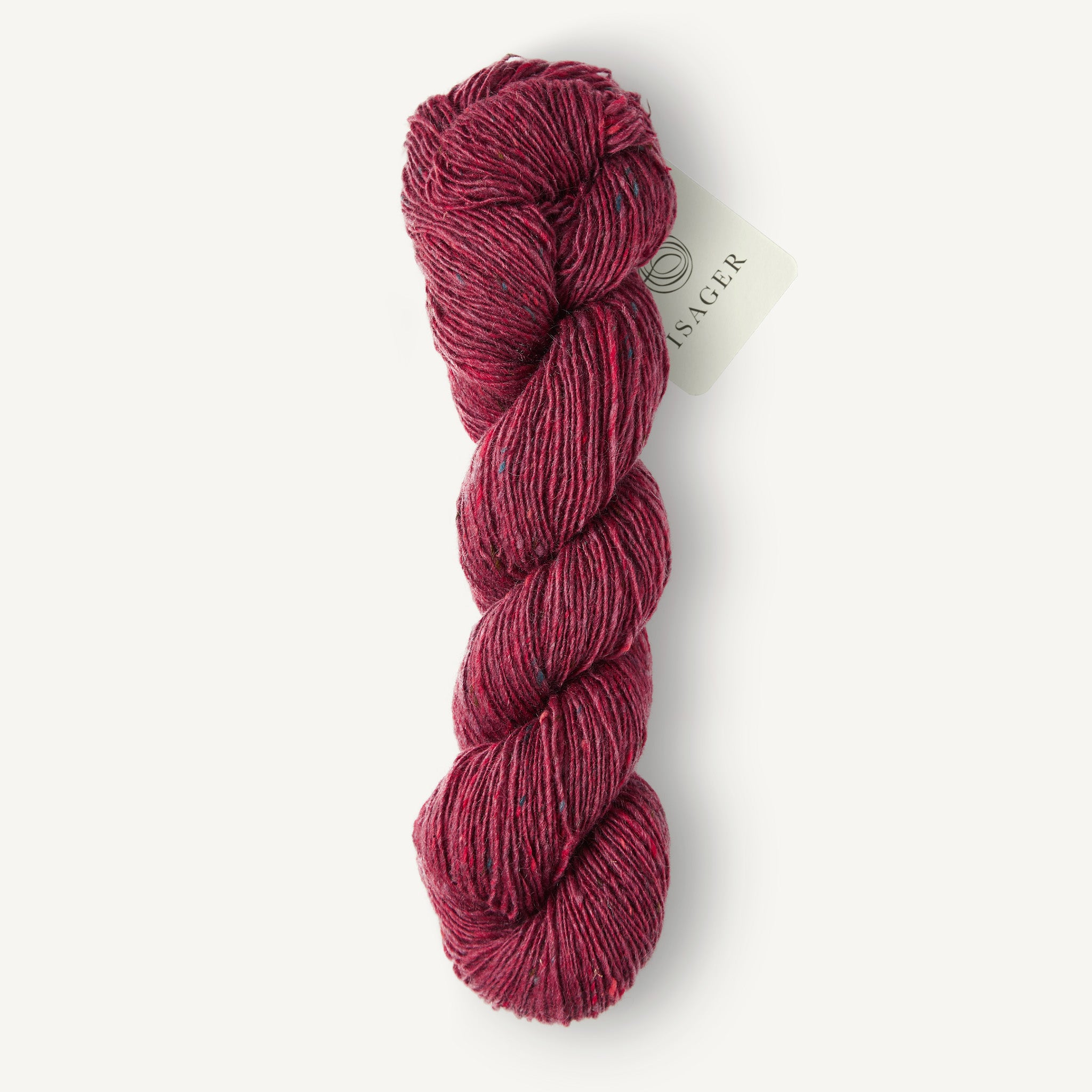 Isager Tweed plum
