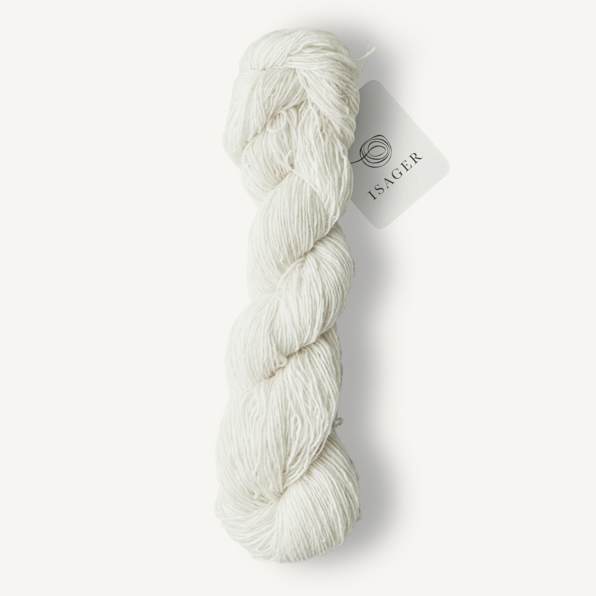 Isager Tweed raw white