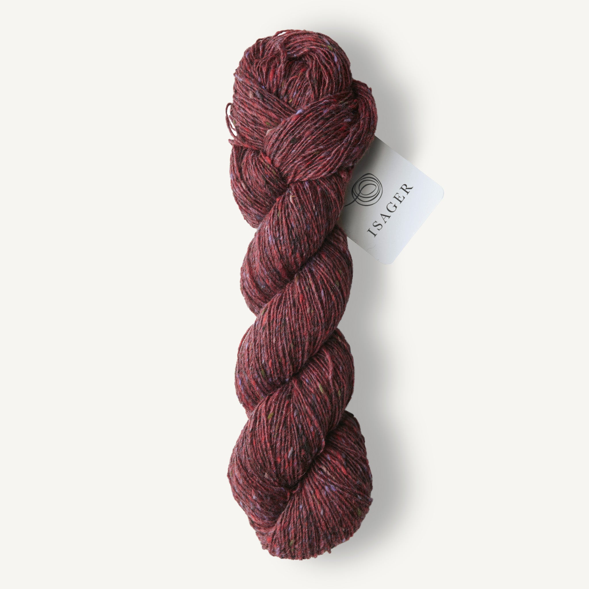 Isager Tweed wine