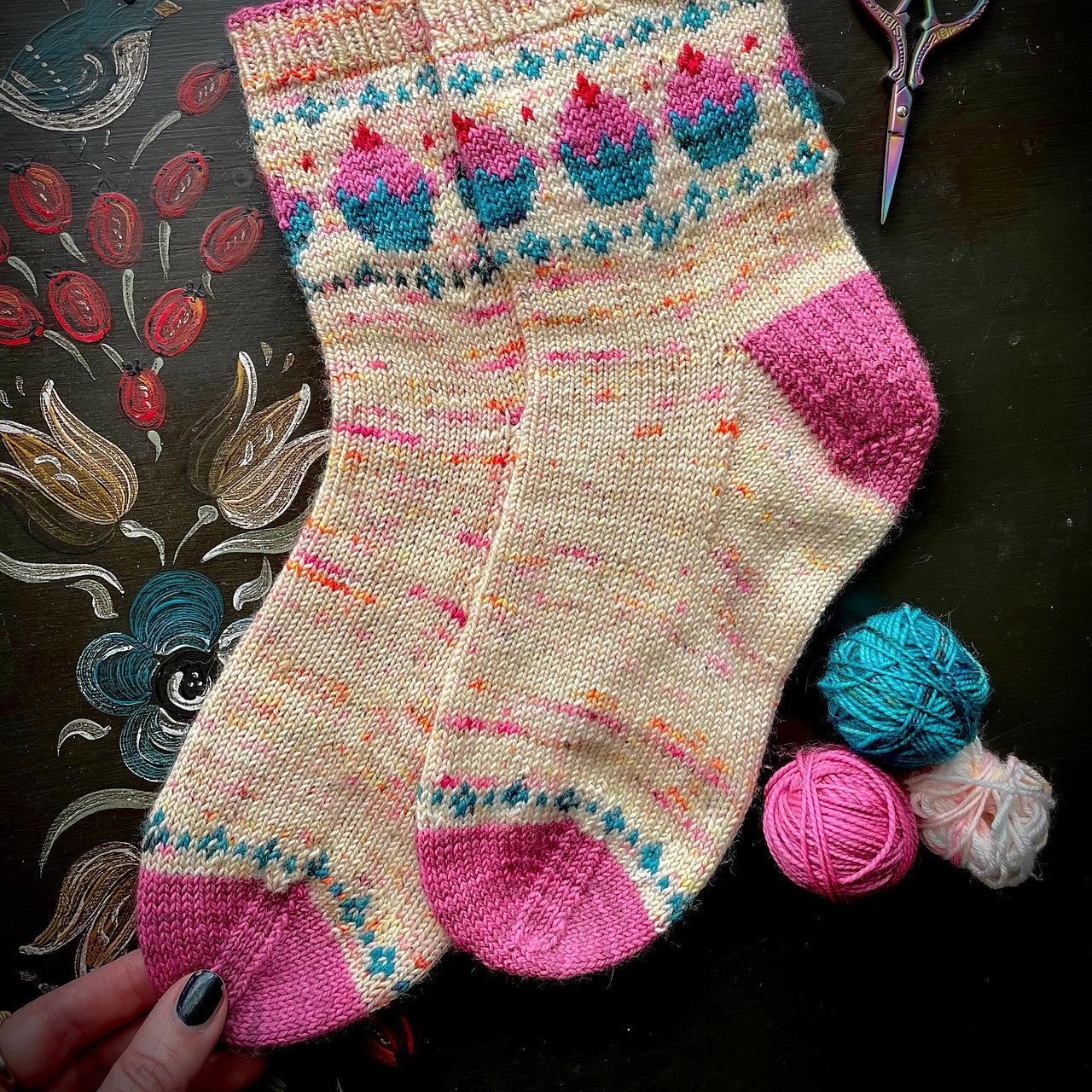 Joyful Colorwork Socks