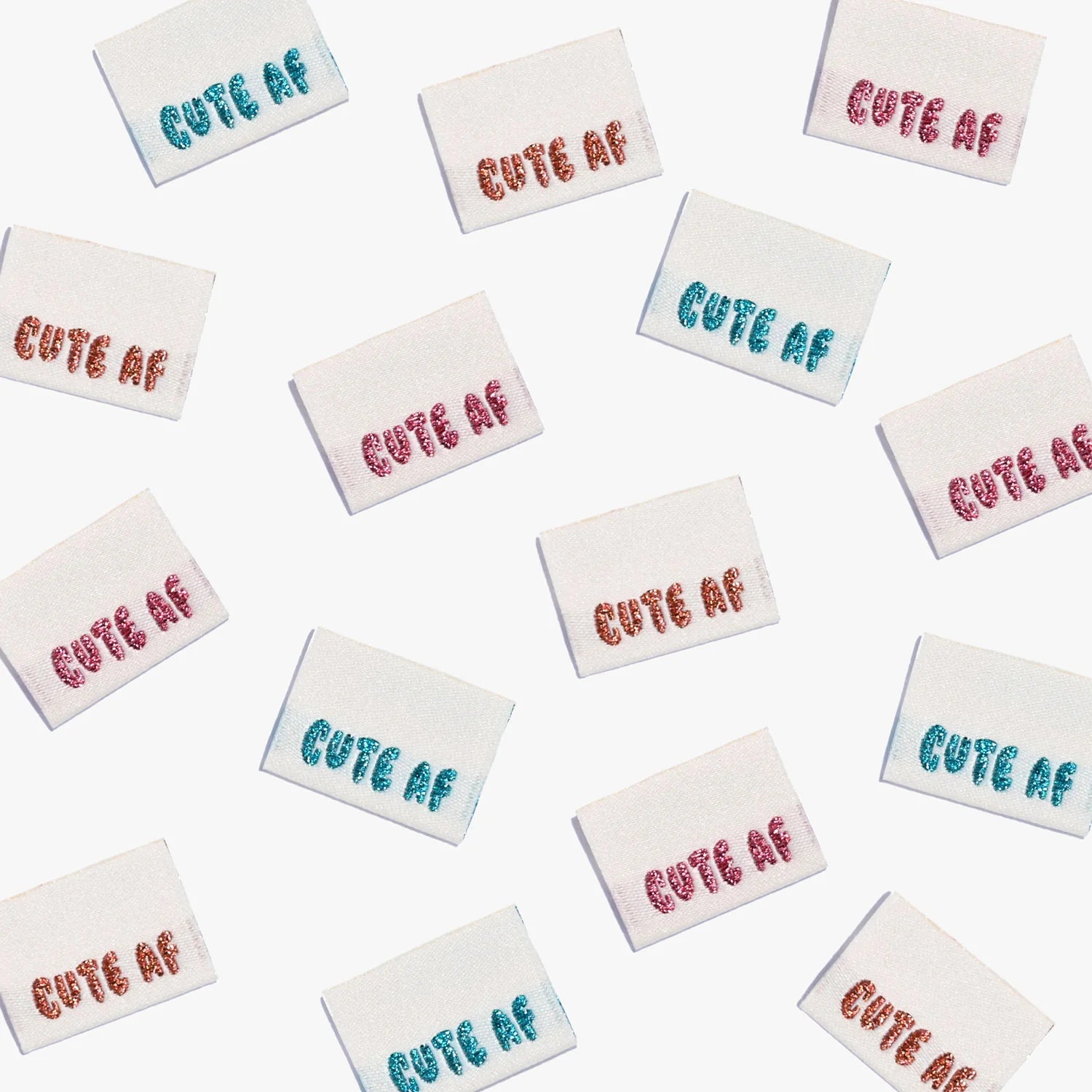 Labels, Cute AF - 6 stk