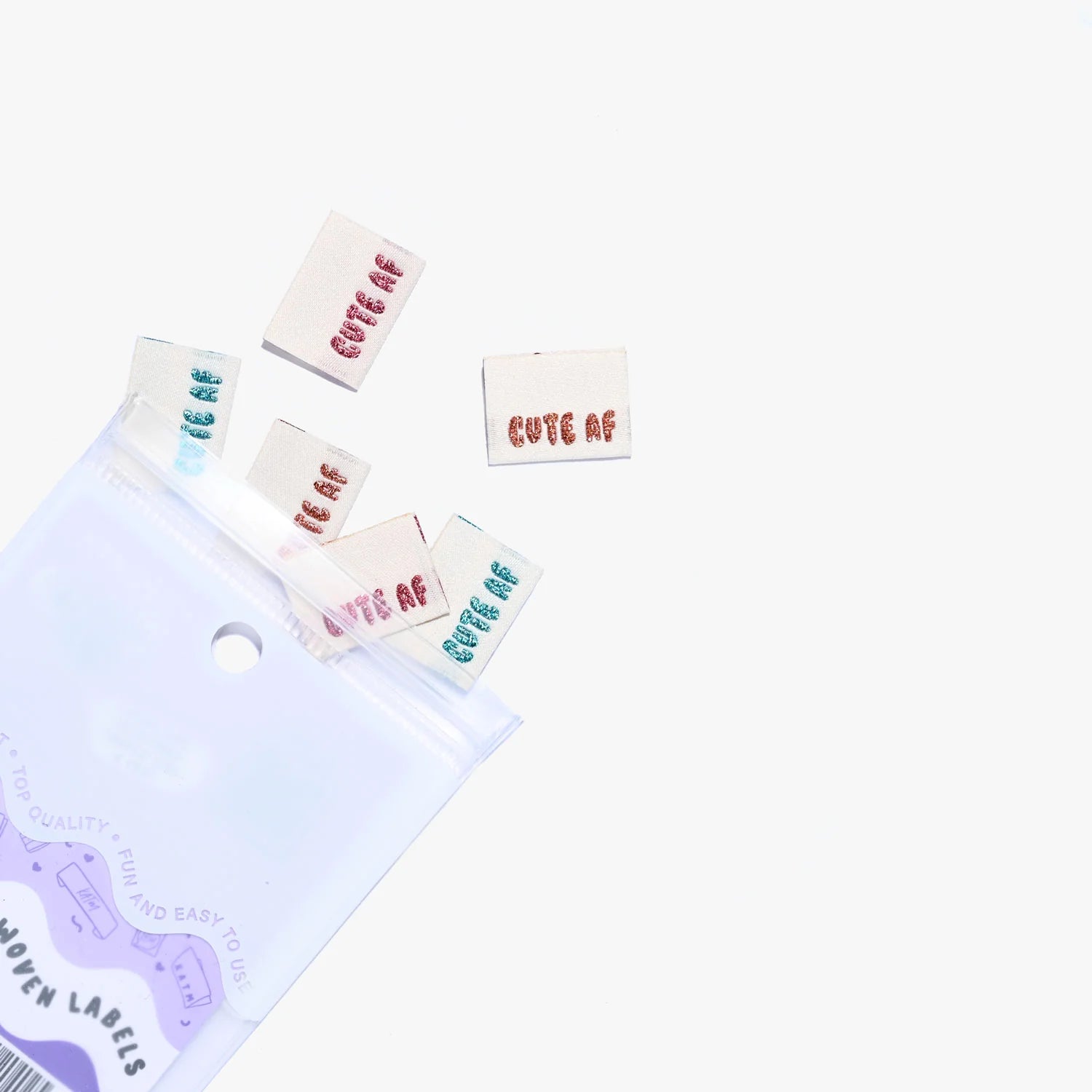 Labels, Cute AF - 6 stk