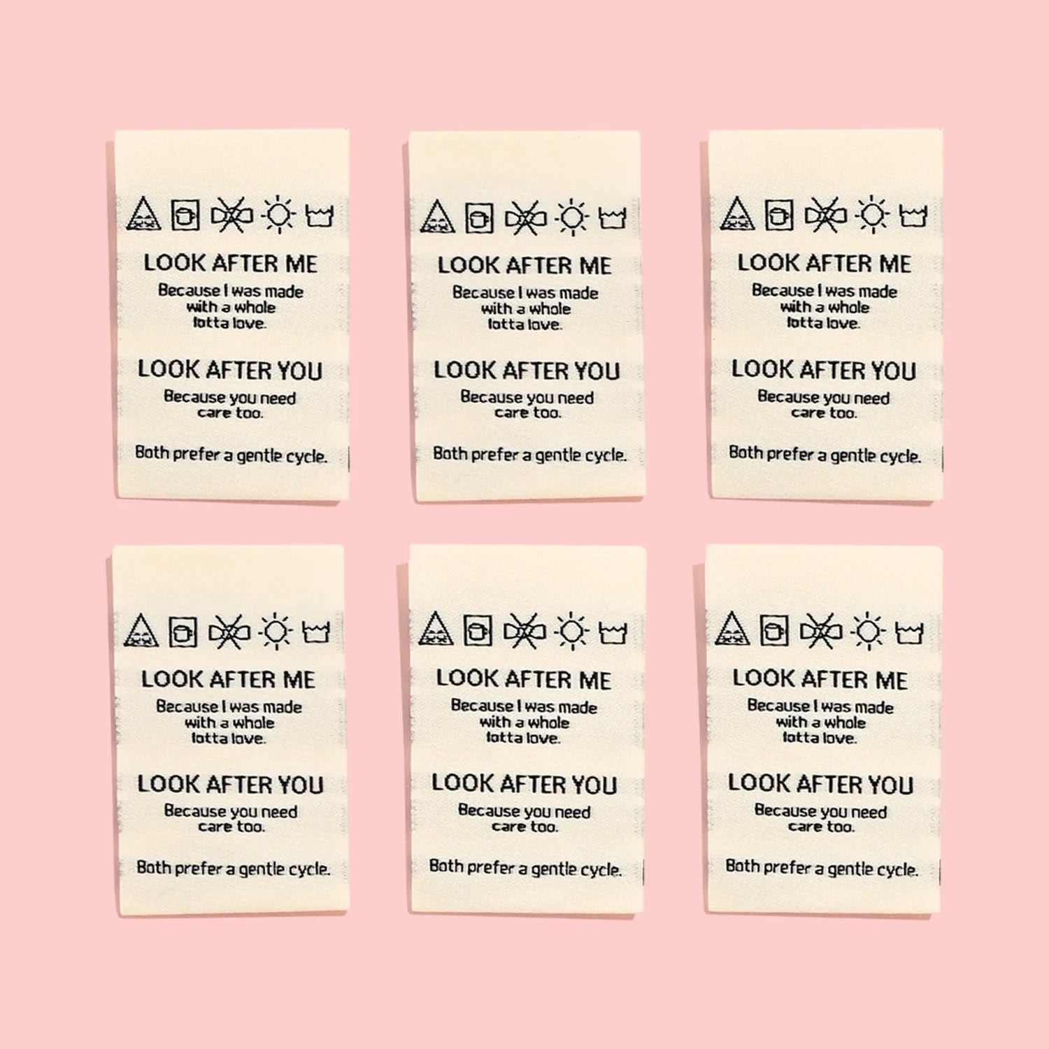 Labels, Look after me, look after you - 6 stk