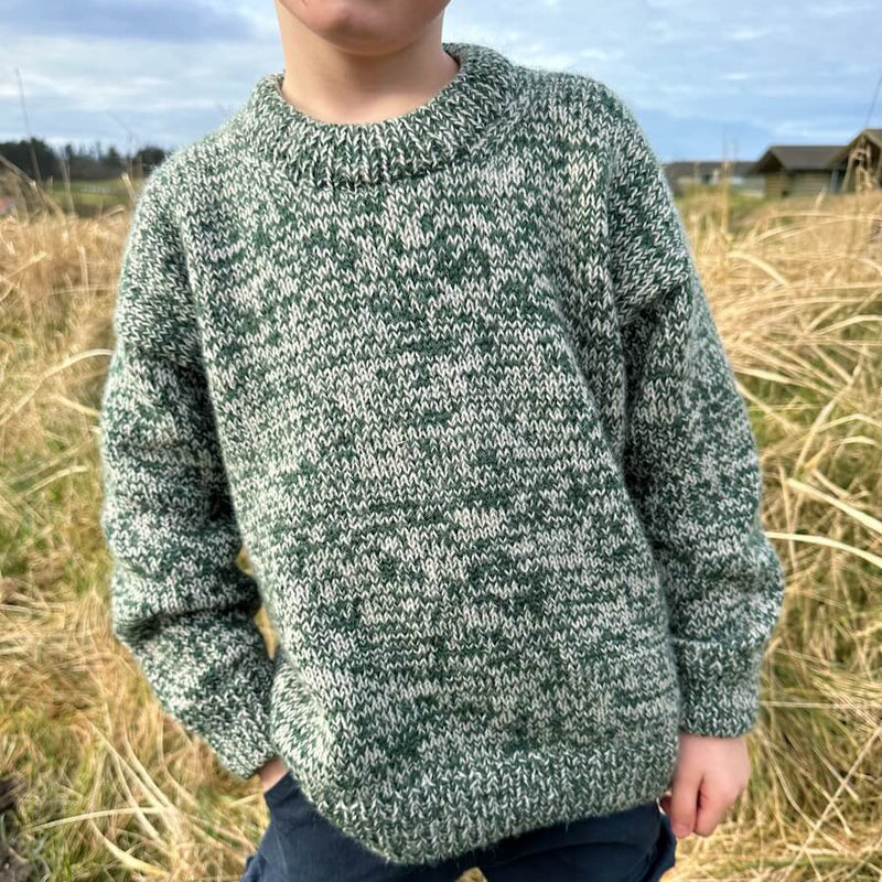 Opskrift på Melange Sweater Junior