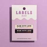Labels, Made with love and swear words - 6 stk