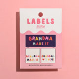 Labels, Grandma made it - 6 stk