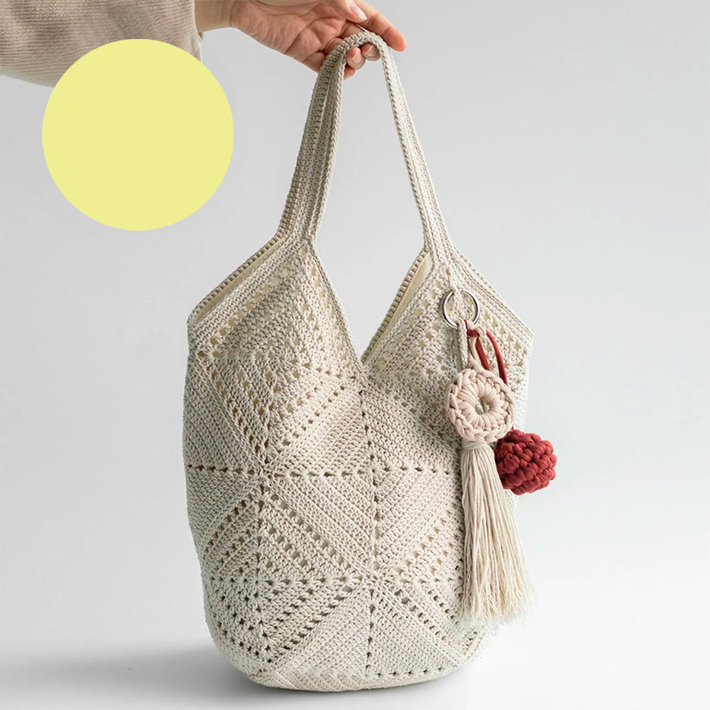 Kit til Olio Motif Bag, lys gul