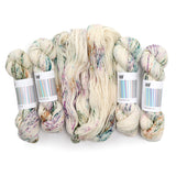 Hedgehog Merino DK pressed flowers