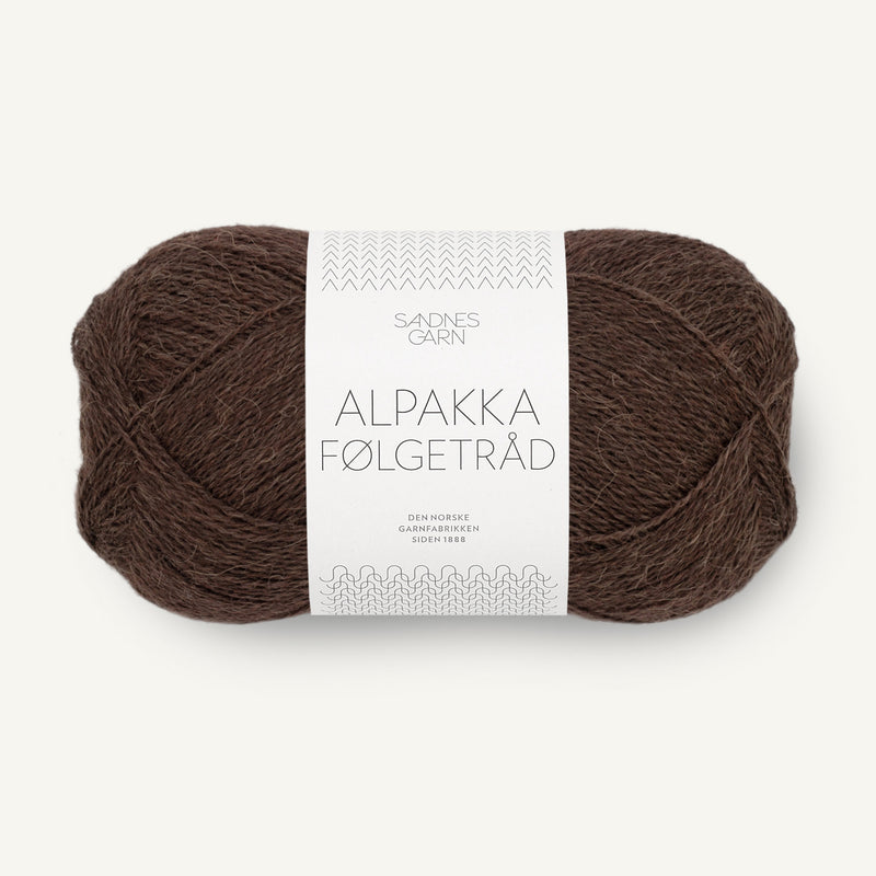 Alpakka Følgetråd cacao nibs [3091]