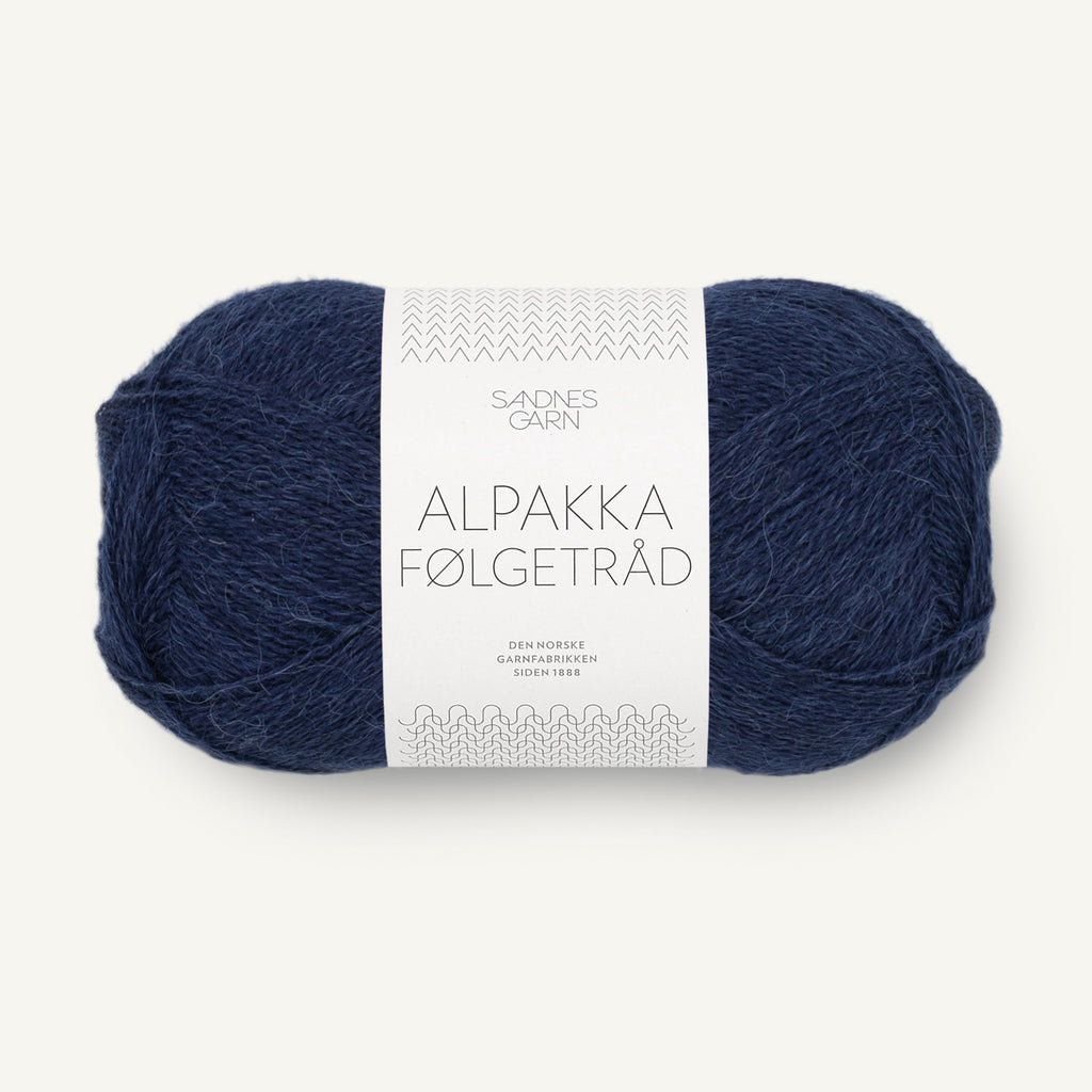 Alpakka Følgetråd marineblå [5882]