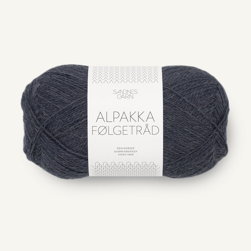 Alpakka Følgetråd mørk gråblå [6581]